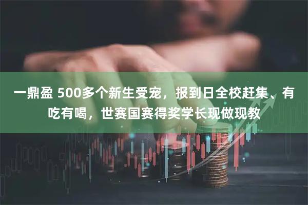 一鼎盈 500多个新生受宠，报到日全校赶集、有吃有喝，世赛国赛得奖学长现做现教